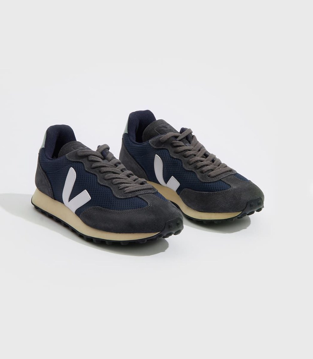 Veja Sneakers Mens - Rio Branco Alveomesh - Navy/White - 6497ZTYKE